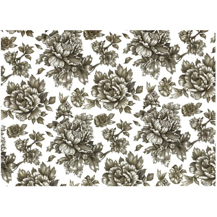 Roycycled Treasures Paintable Floral Decoupage Paper - 20" x 30"