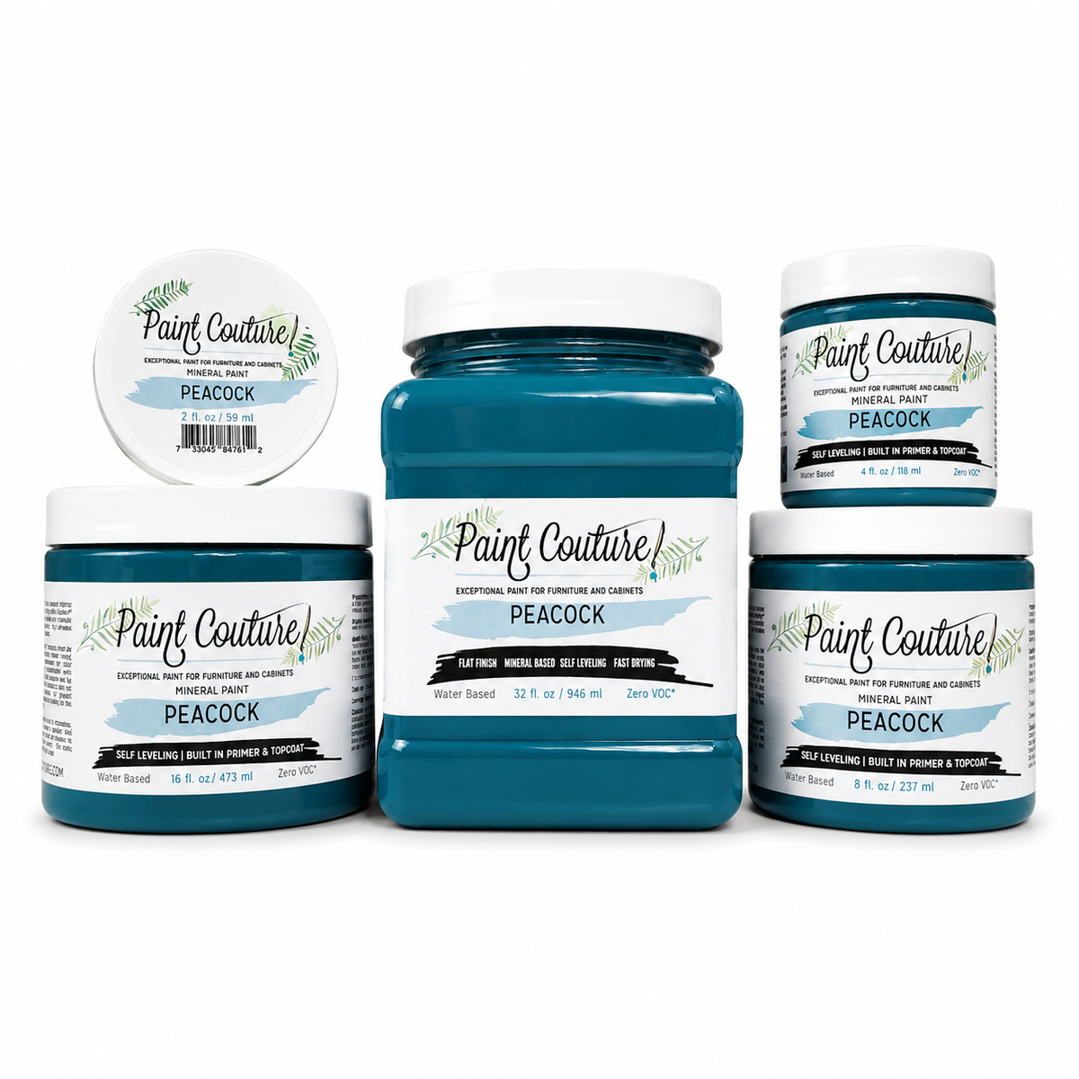 Paint Couture Peacock All in One Acrylic Mineral Paint VOC Free