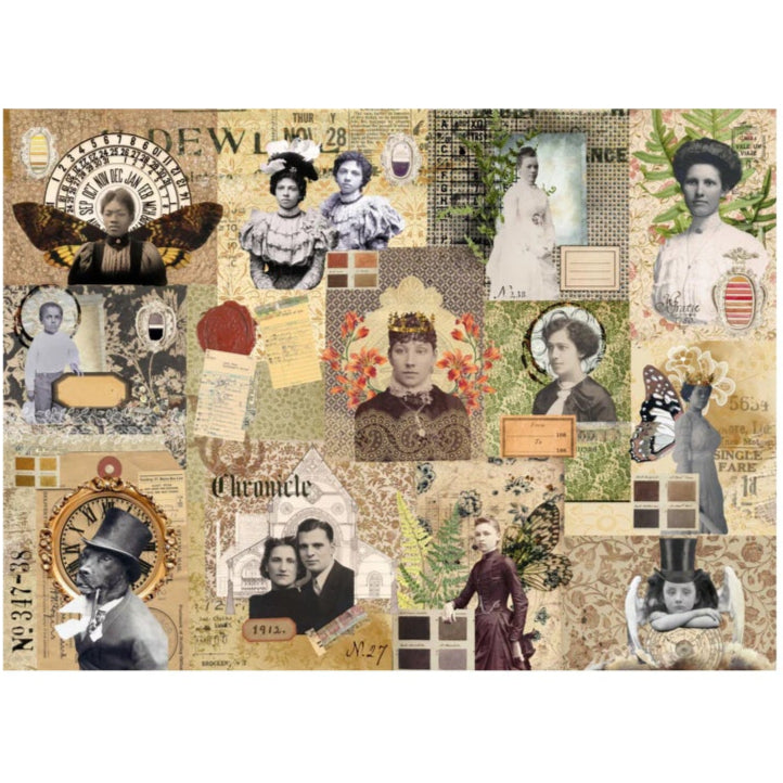 Roycycled Treasures Photo Journal Masterboard Decoupage Paper