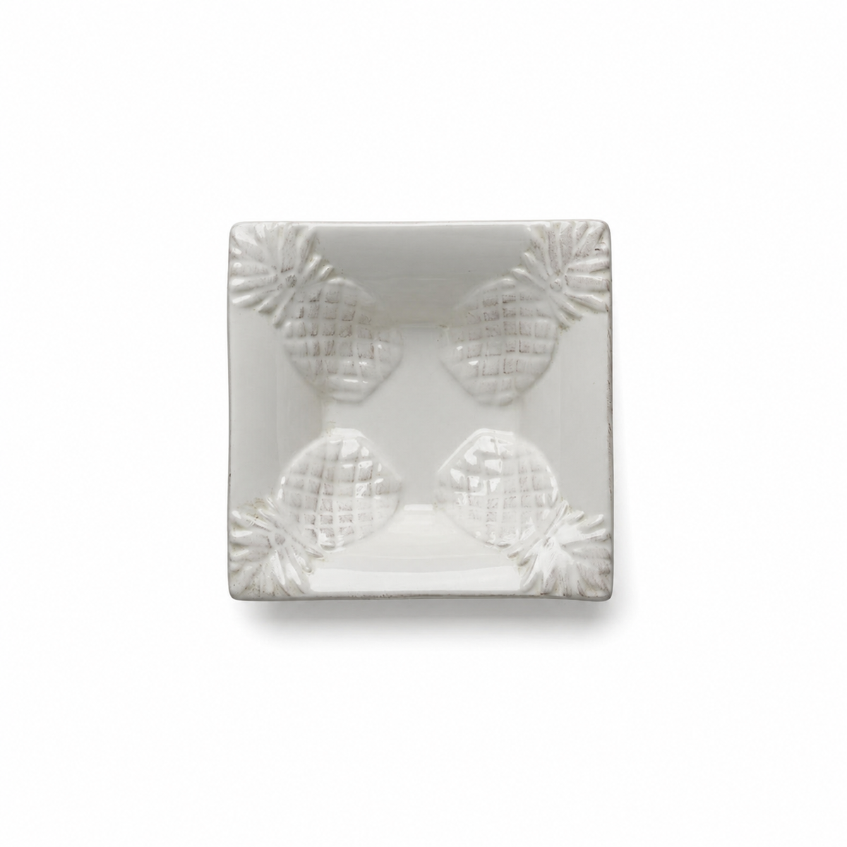TRS White Ceramic Pineapple Condiment Dish - Charming Tableware
