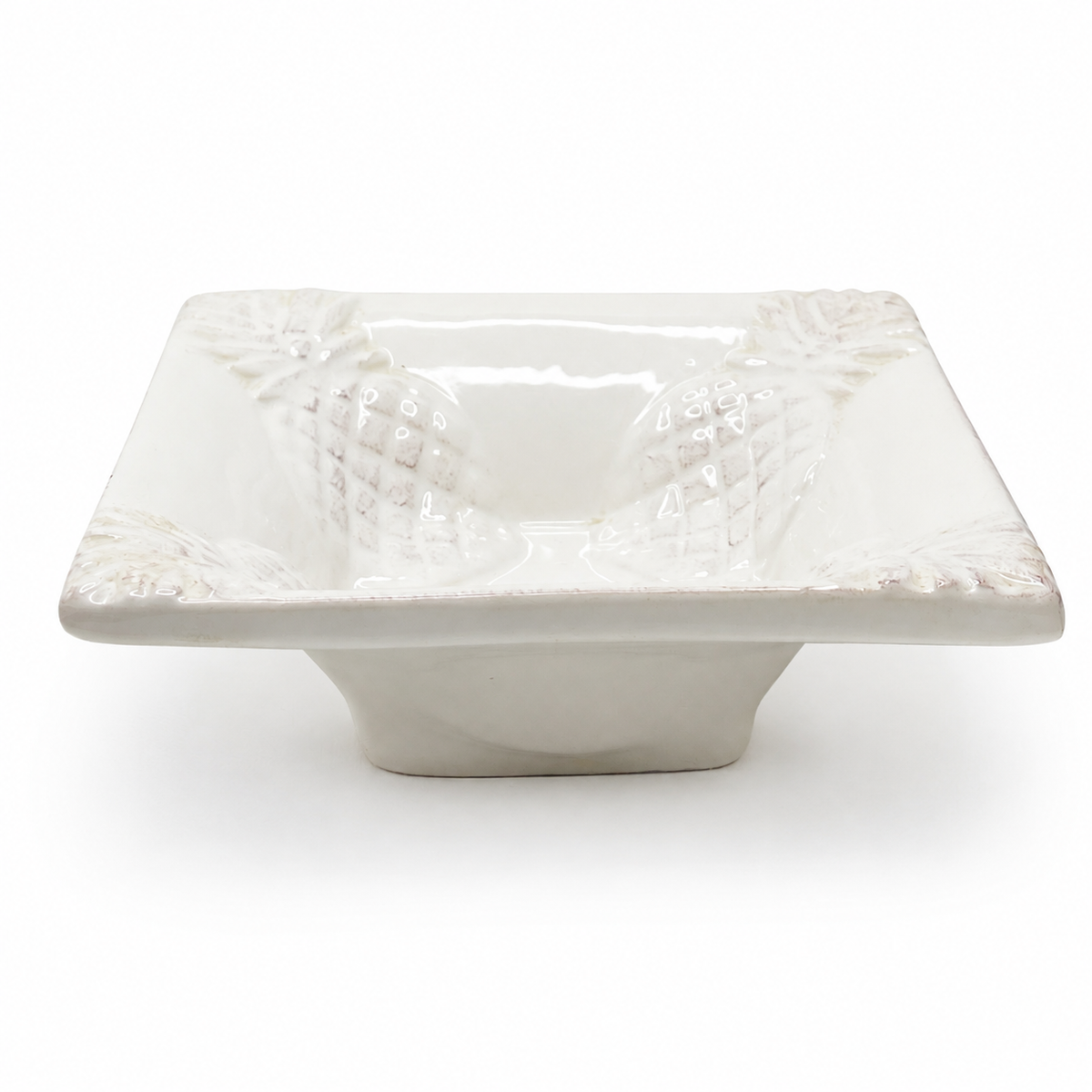 TRS White Ceramic Pineapple Condiment Dish - Charming Tableware