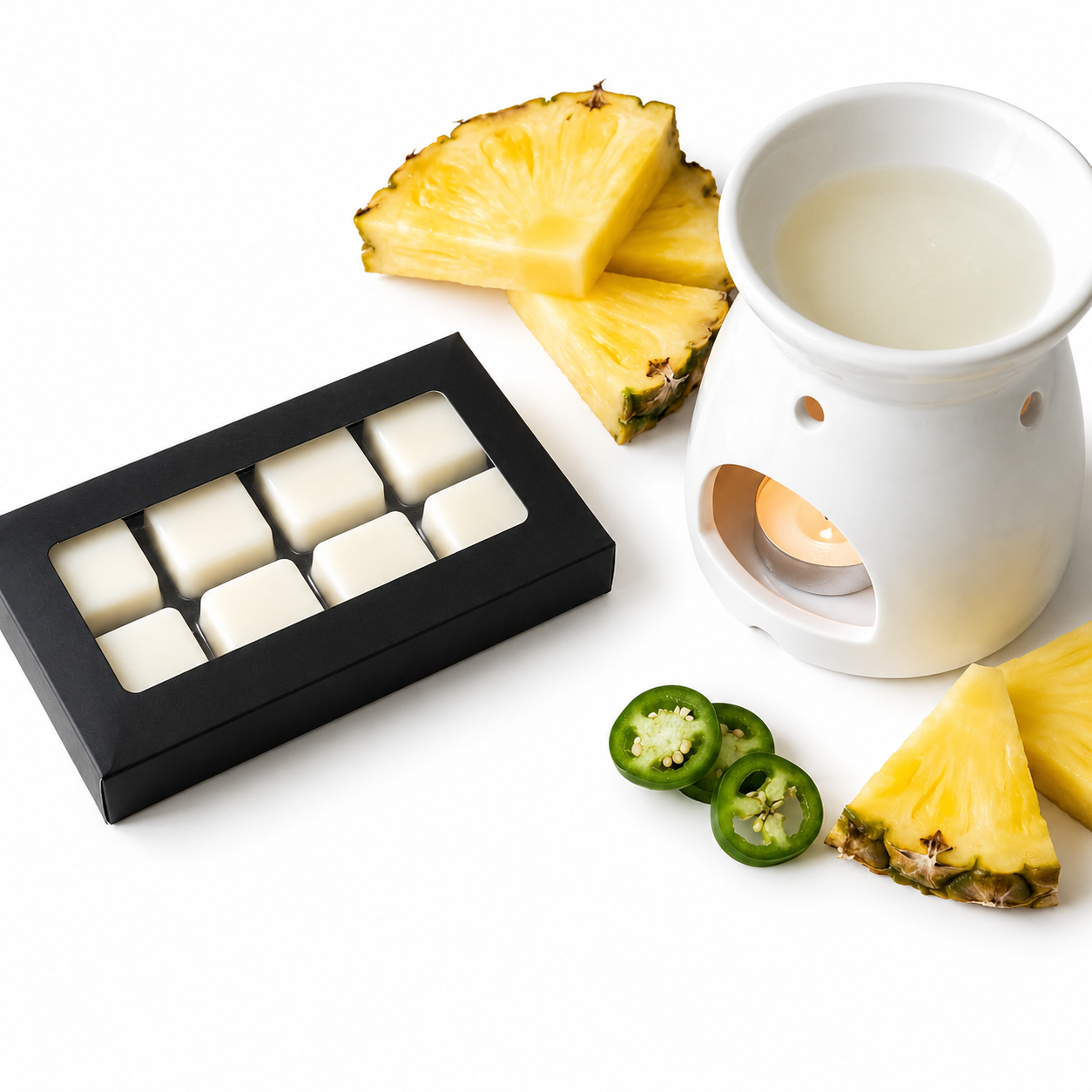 Pineapple Margarita Soy Wax Melts - Tropical Fruit & Jalapeño Scent