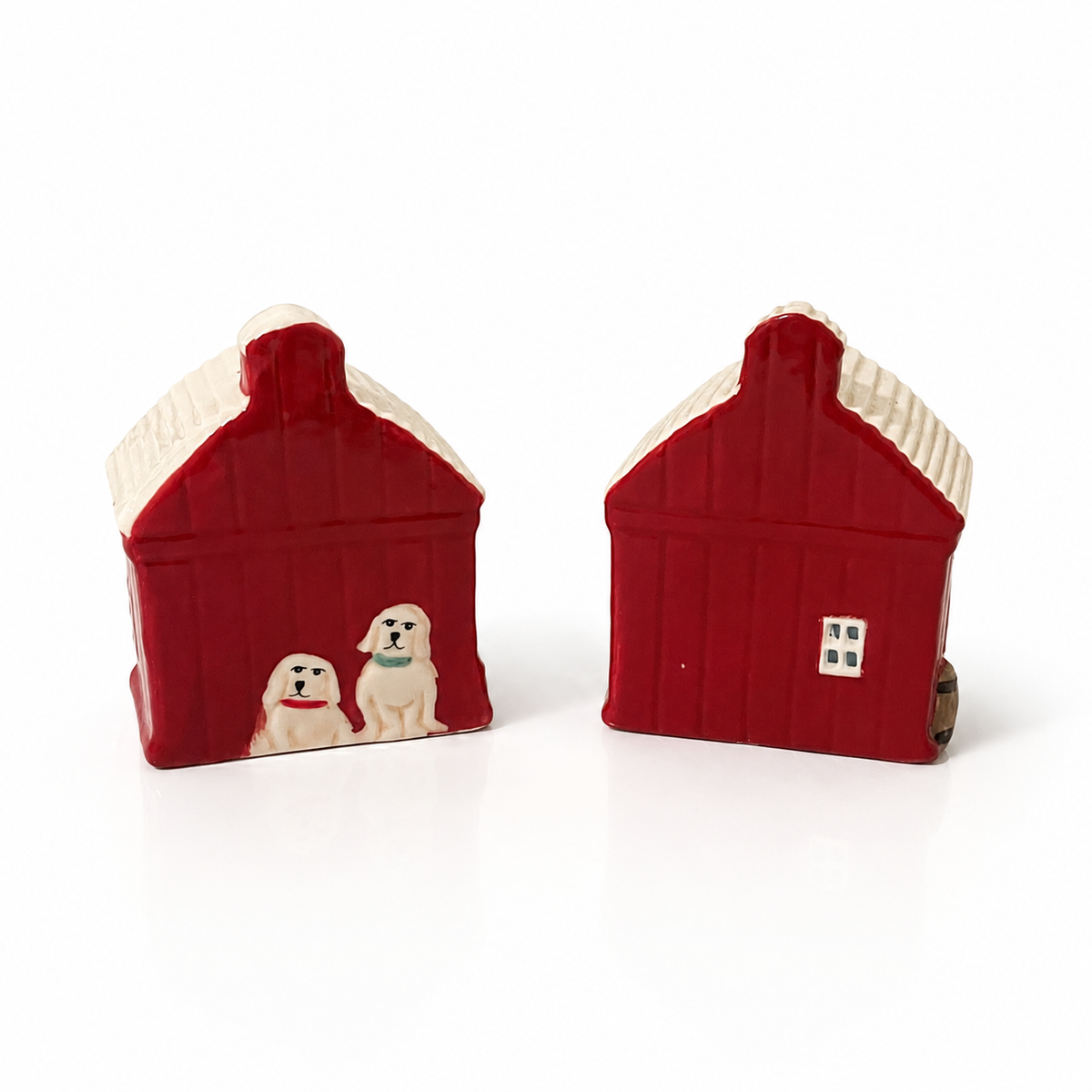 Pioneer Woman Red Barn Salt & Pepper Shaker Set - Farmhouse Décor