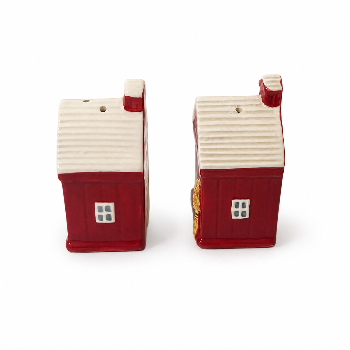 Pioneer Woman Red Barn Salt & Pepper Shaker Set - Farmhouse Décor