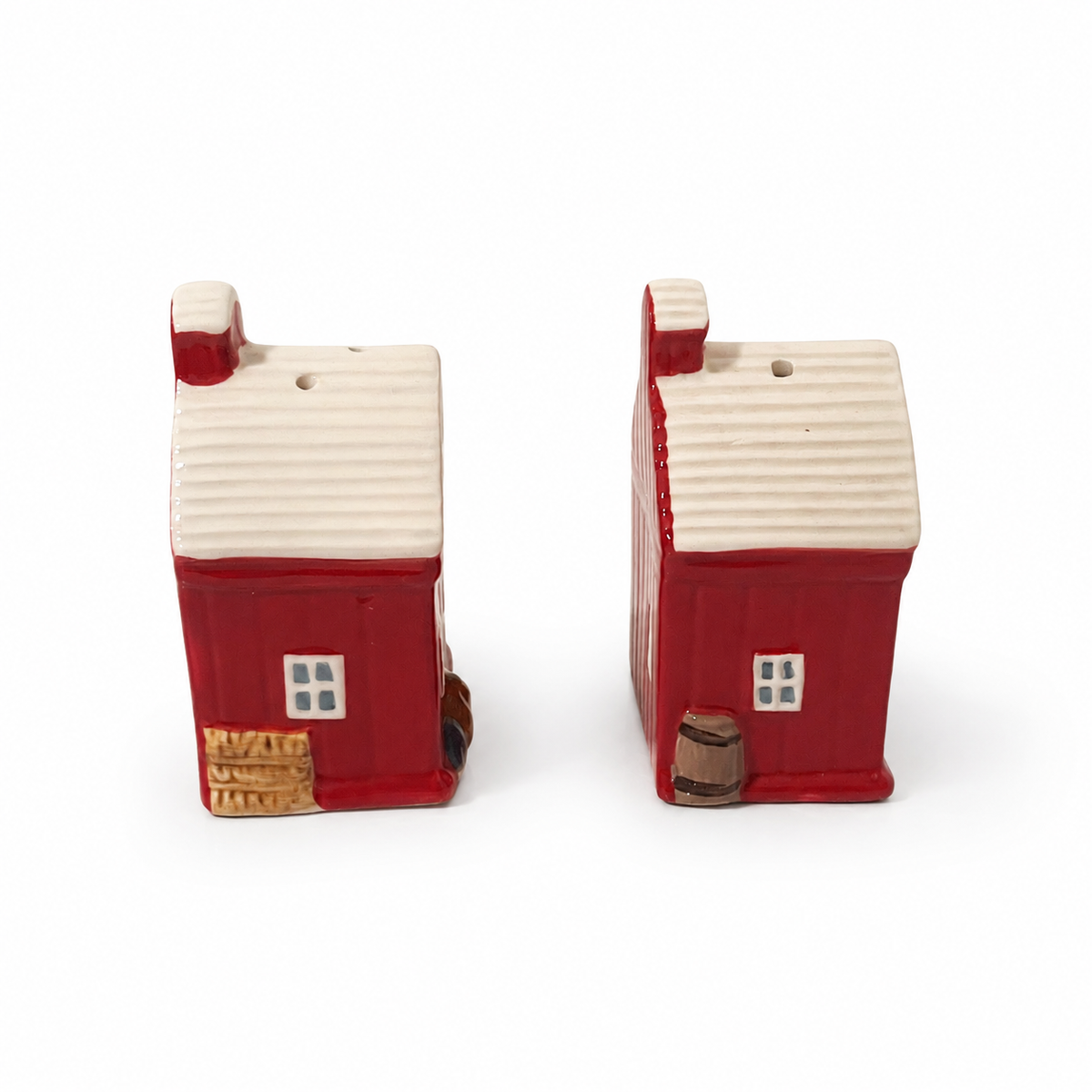 Pioneer Woman Red Barn Salt & Pepper Shaker Set - Farmhouse Décor