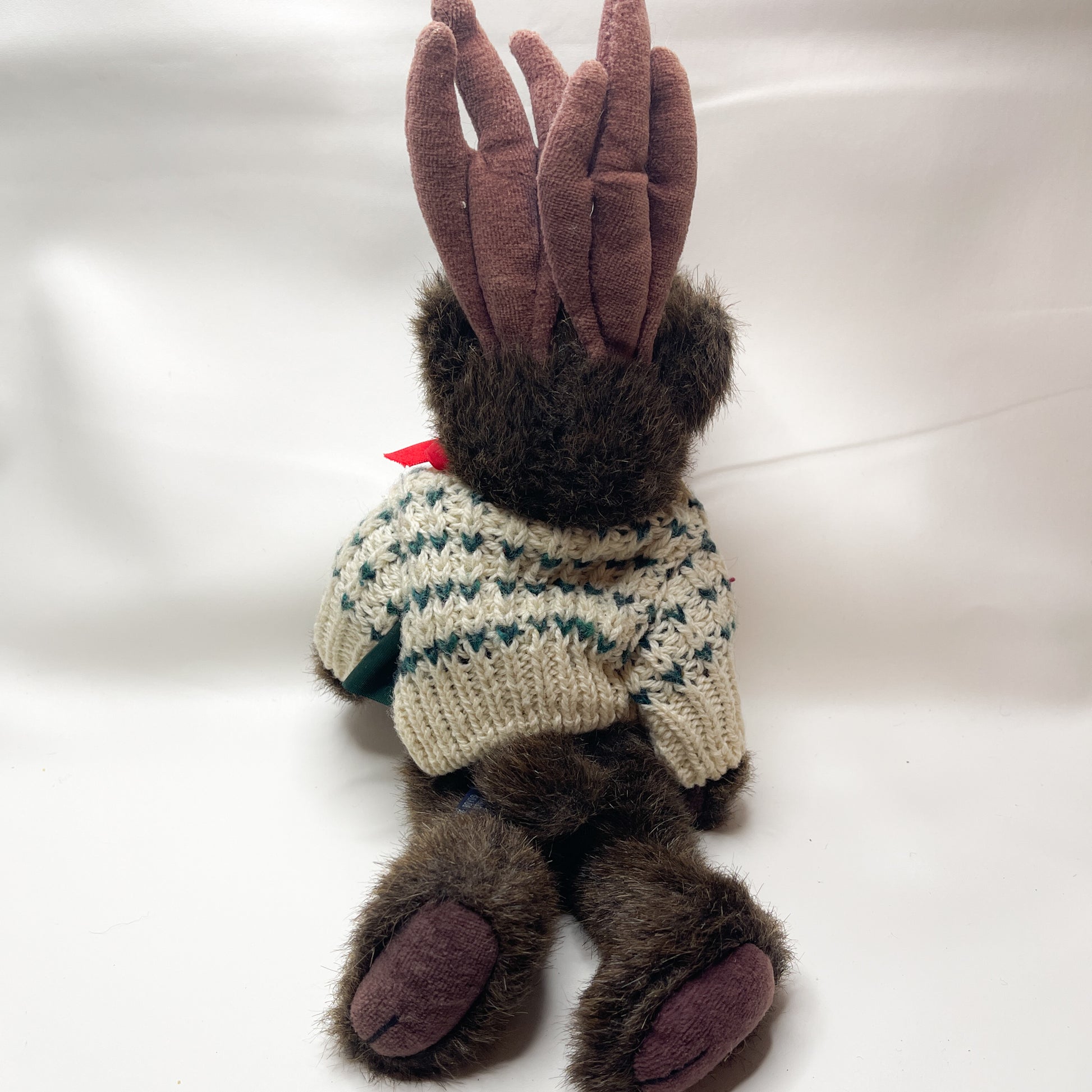 Plush Moose In Sweater - Boyds | c1985 - 1994