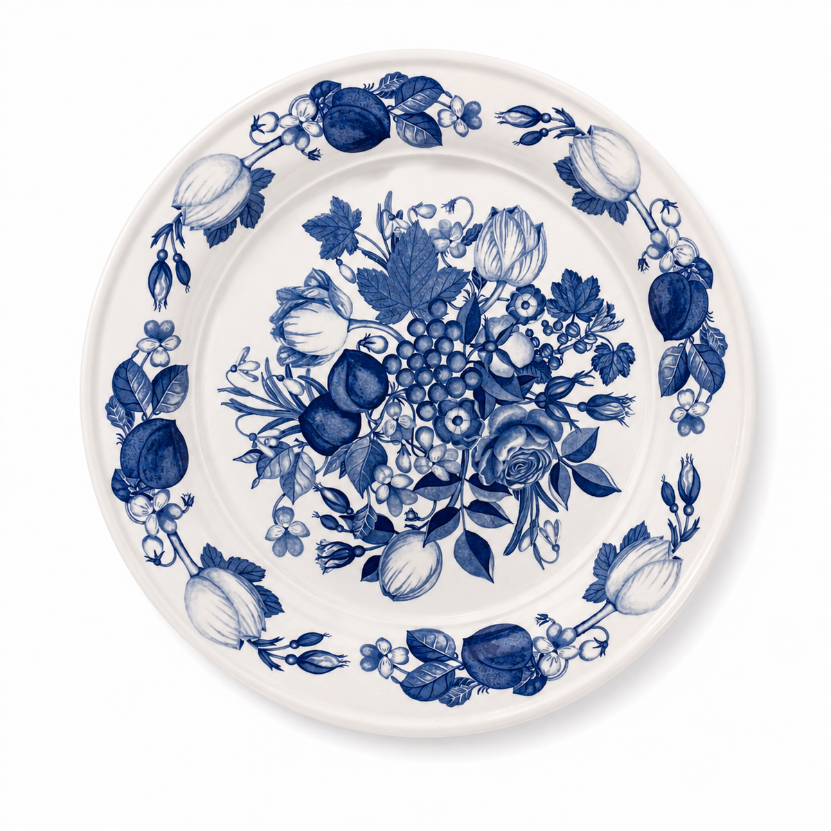 Vintage Portmeirion Harvest Blue Salad Plates Set of 2 - England 1995