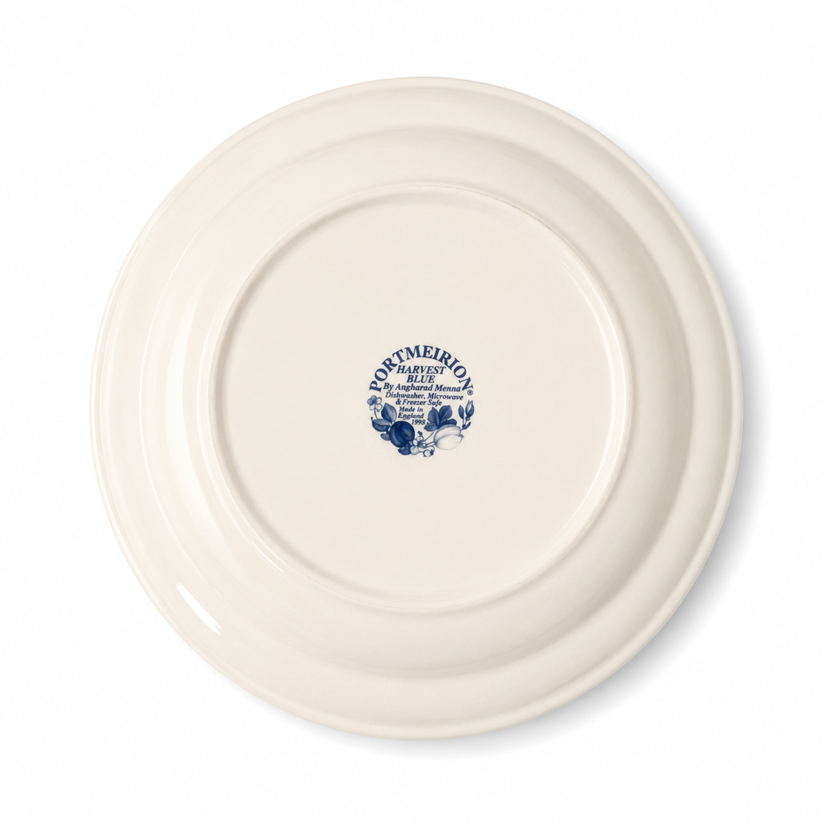 Vintage Portmeirion Harvest Blue Salad Plates Set of 2 - England 1995