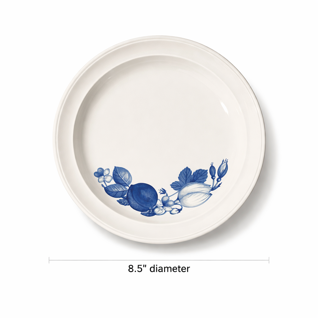 Vintage Portmeirion Harvest Blue Salad Plates Set of 2 - England 1995