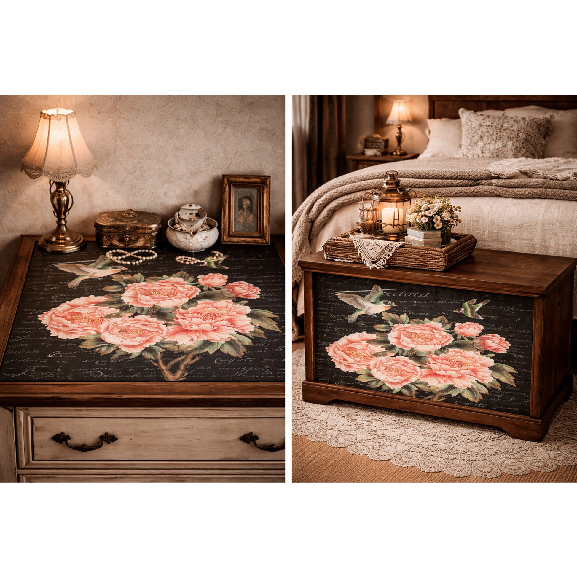 Posh Floral Decoupage Paper - Roycycled Treasures