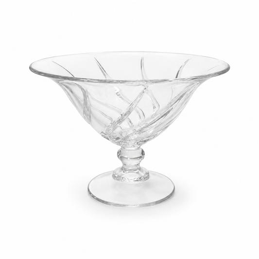 Vintage Princess House Clerval Crystal Pedestal Bowl - French Compote