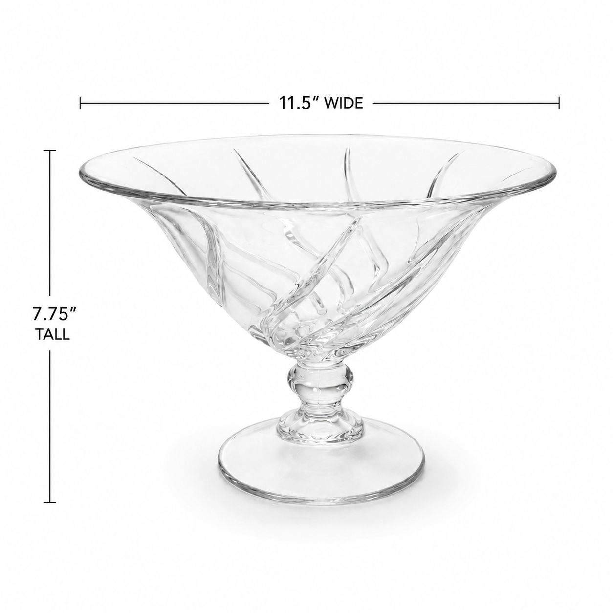 Vintage Princess House Clerval Crystal Pedestal Bowl - French Compote
