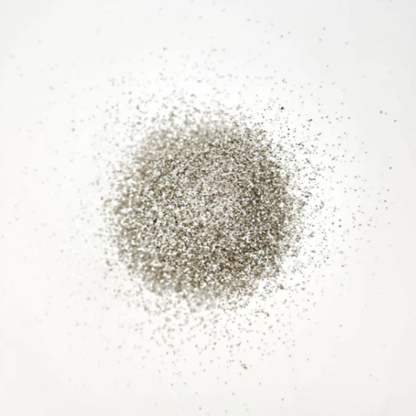 Pure Silver Glass Glitter by Paint Couture - Imported from Germany