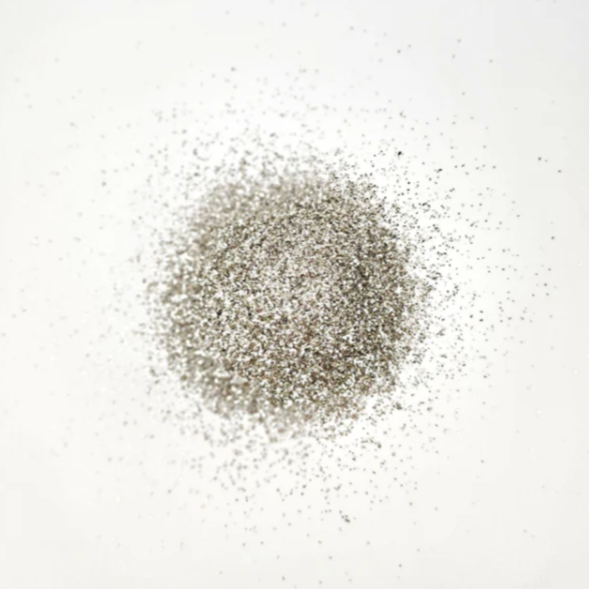 Pure Silver Glass Glitter by Paint Couture - Imported from Germany