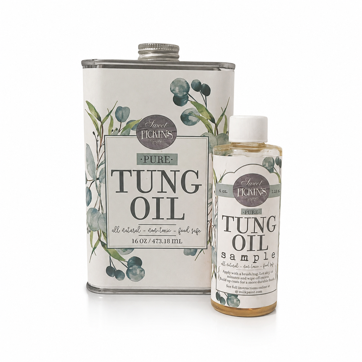 Sweet Pickins Pure Tung Oil - 100% Natural Wood Finish & Food Safe