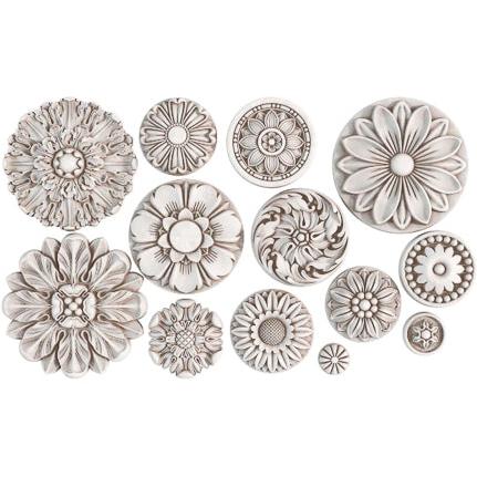 IOD ROSETTES Decor Mould by Iron Orchid Designs