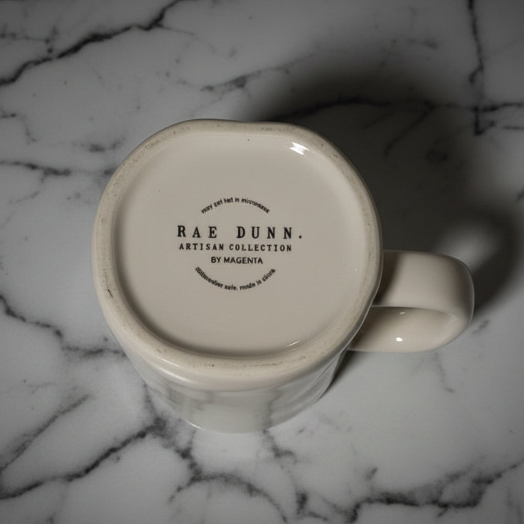 Rae Dunn Bliss Coffee Mug - Magenta Artisan Collection 16oz Capacity