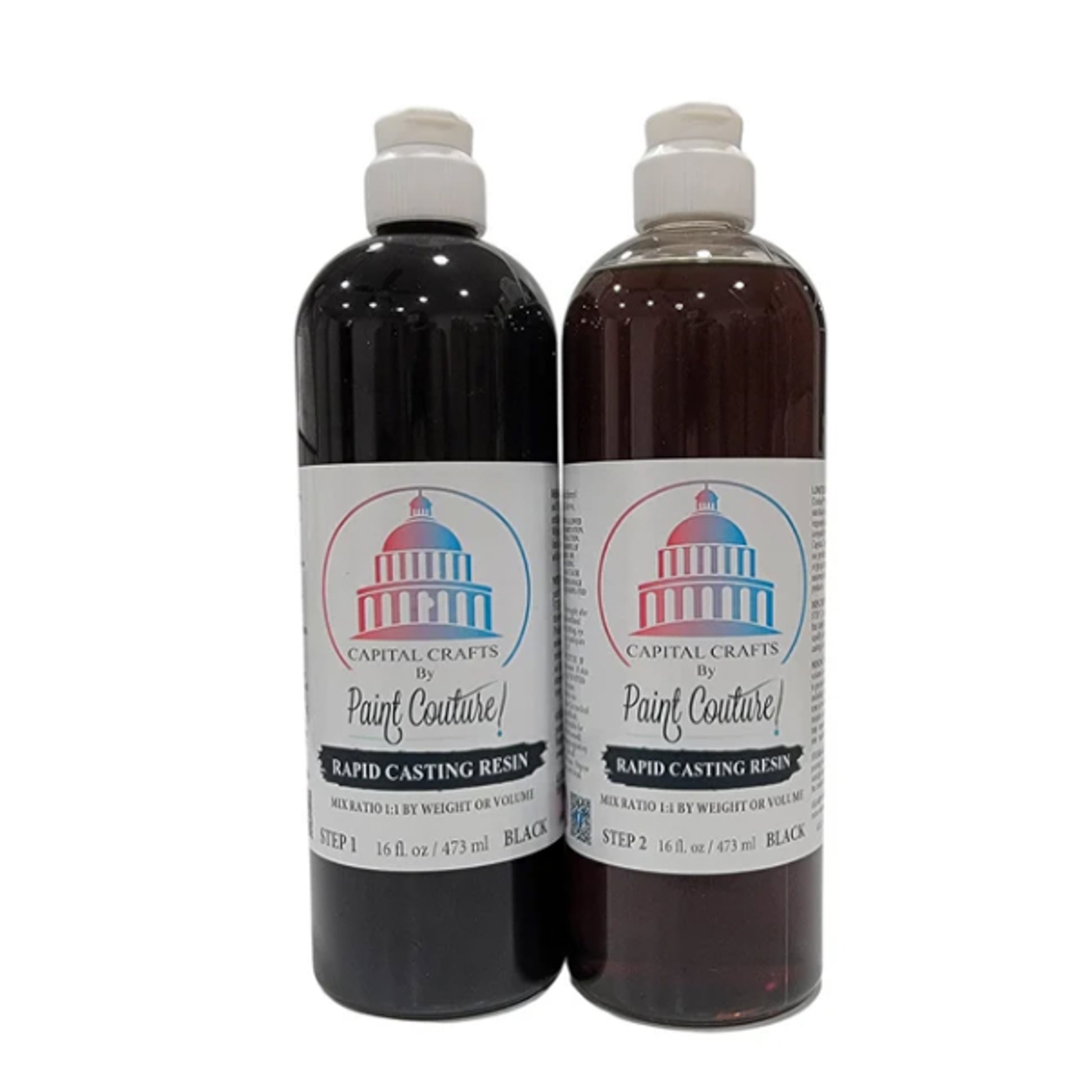 Paint Couture Rapid Casting Resin Black - Two-Part 10min Cure Time
