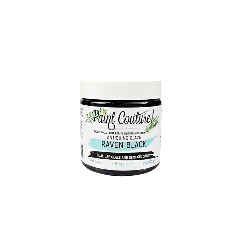 Raven Black Antiquing Glaze - Paint Couture