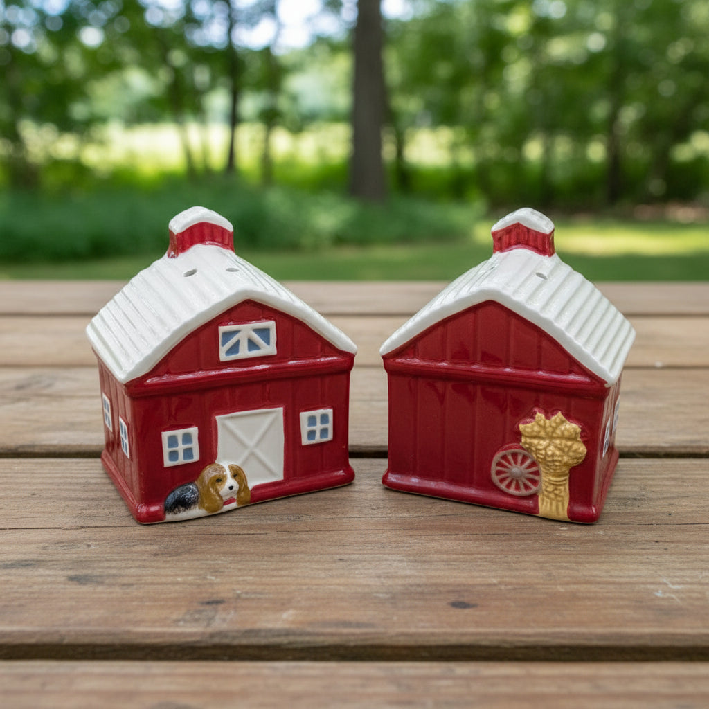Red Barn Salt & Pepper Shaker Set - Pioneer Woman