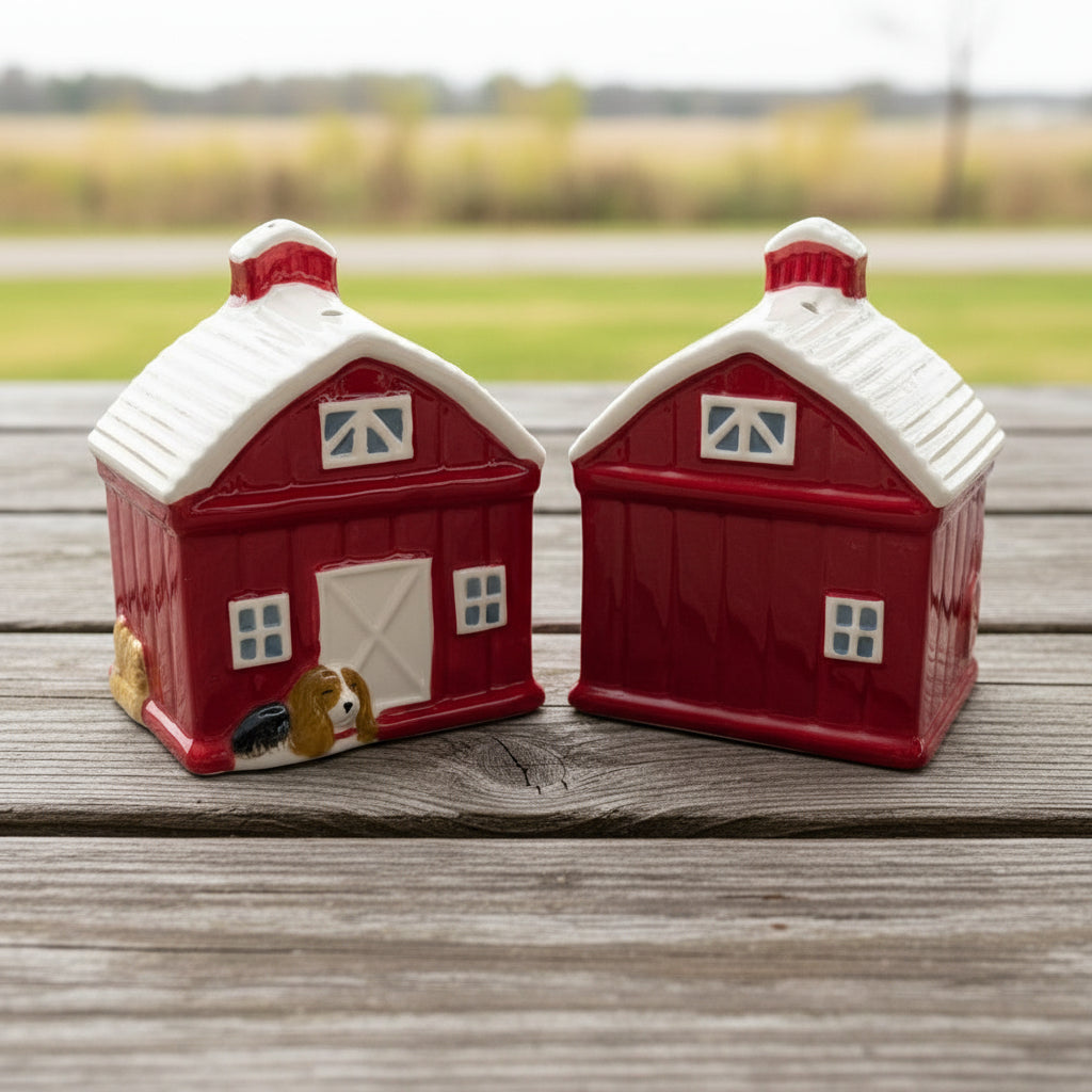 Red Barn Salt & Pepper Shaker Set - Pioneer Woman