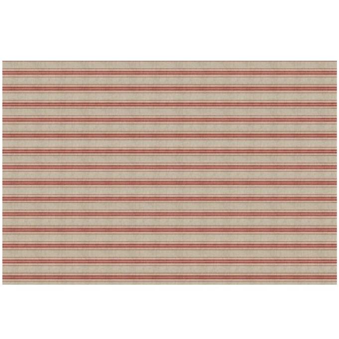 Roycycled Treasures Red Ticking Decoupage Paper - 20x30 Made in USA