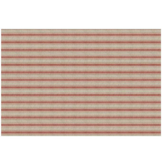 Roycycled Treasures Red Ticking Decoupage Paper - 20x30 Made in USA