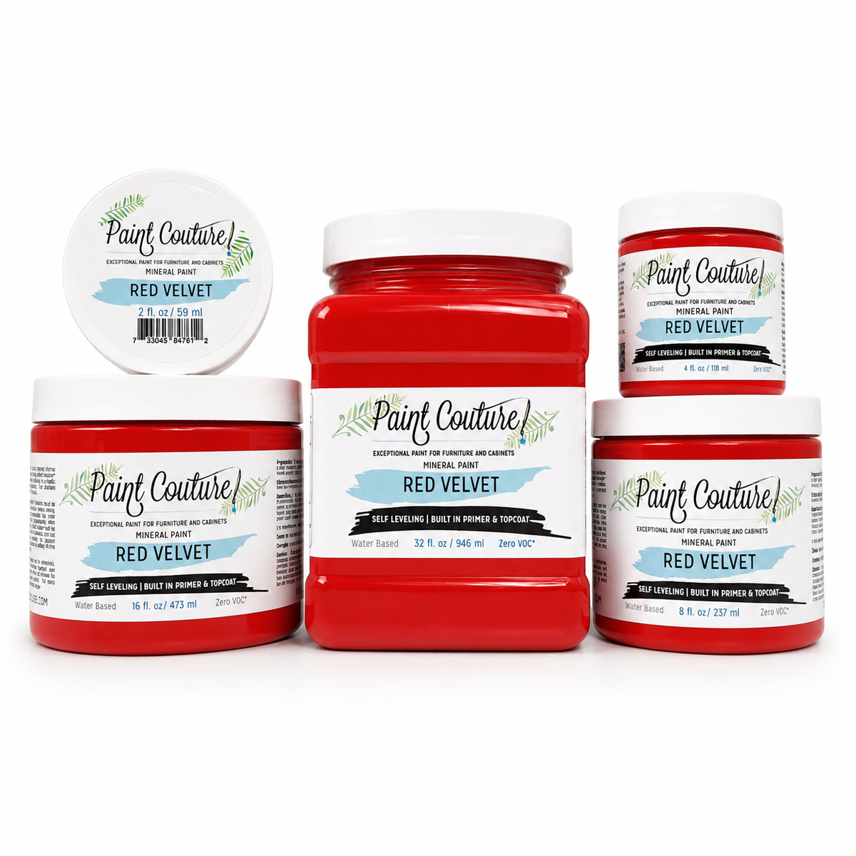 Paint Couture Red Velvet All in One Acrylic Mineral Paint VOC Free