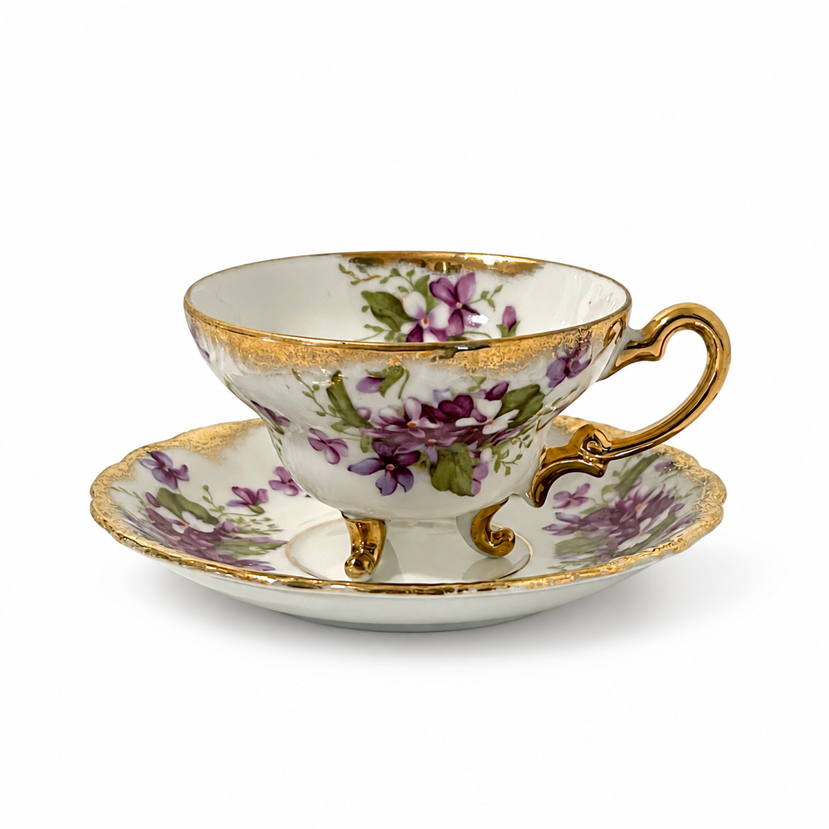 Vintage Royal Sealy Violet Teacup and Saucer Set – Made in Japan