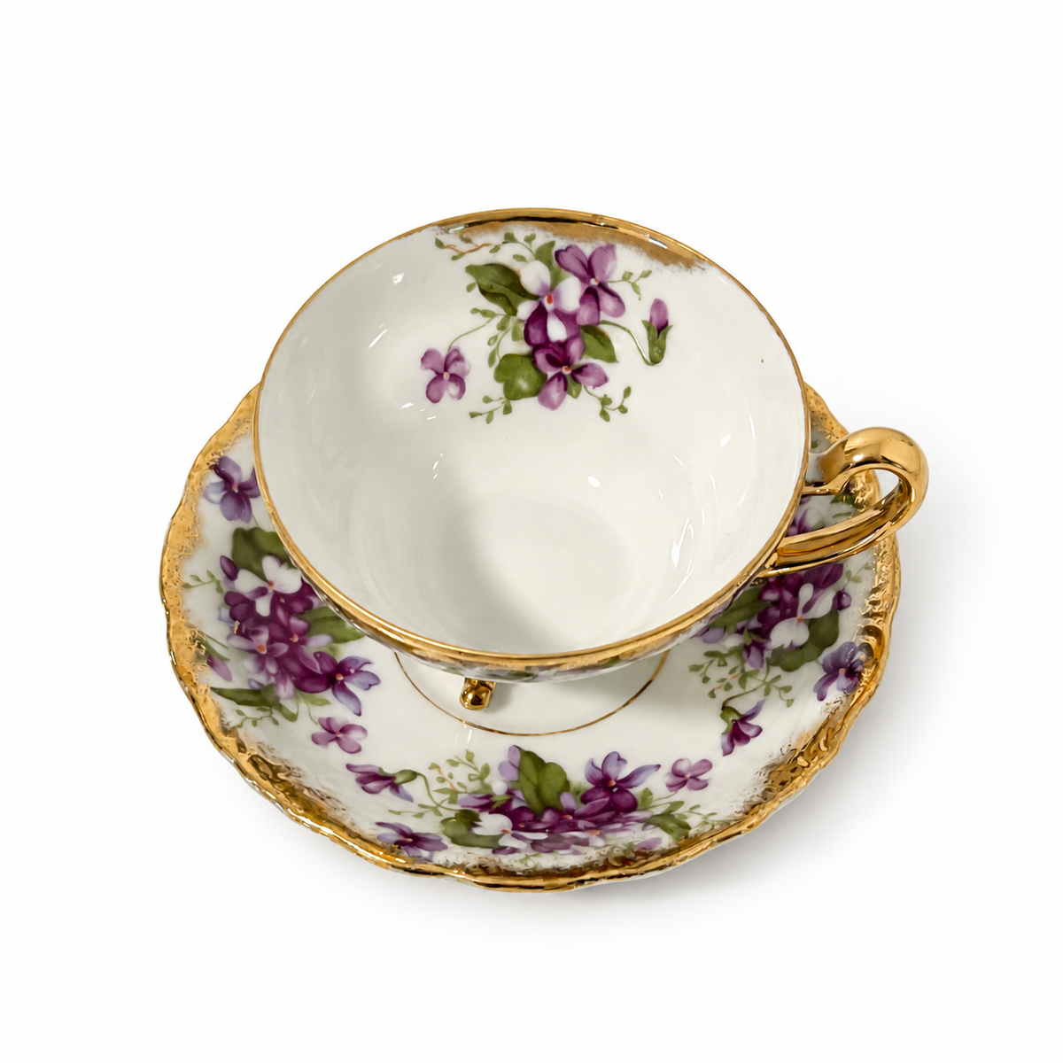 Vintage Royal Sealy Violet Teacup and Saucer Set – Made in Japan