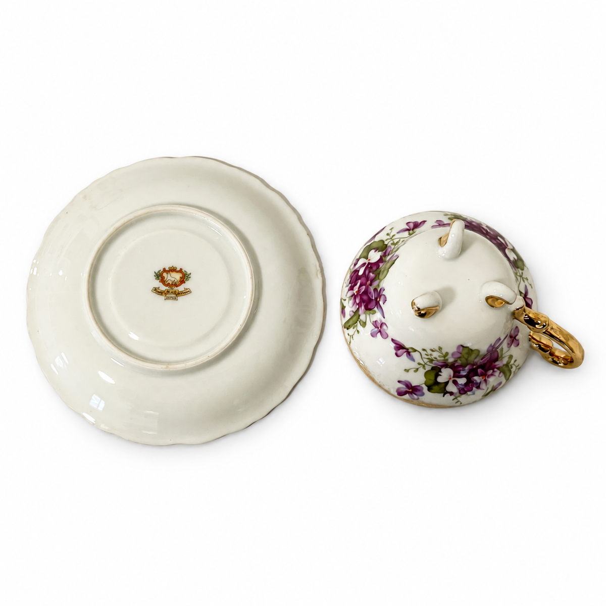 Vintage Royal Sealy Violet Teacup and Saucer Set – Made in Japan
