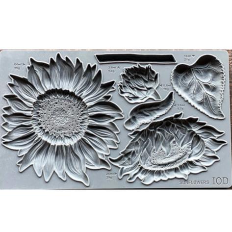 IOD SUNFLOWERS Decor Mould by Iron Orchid Designs