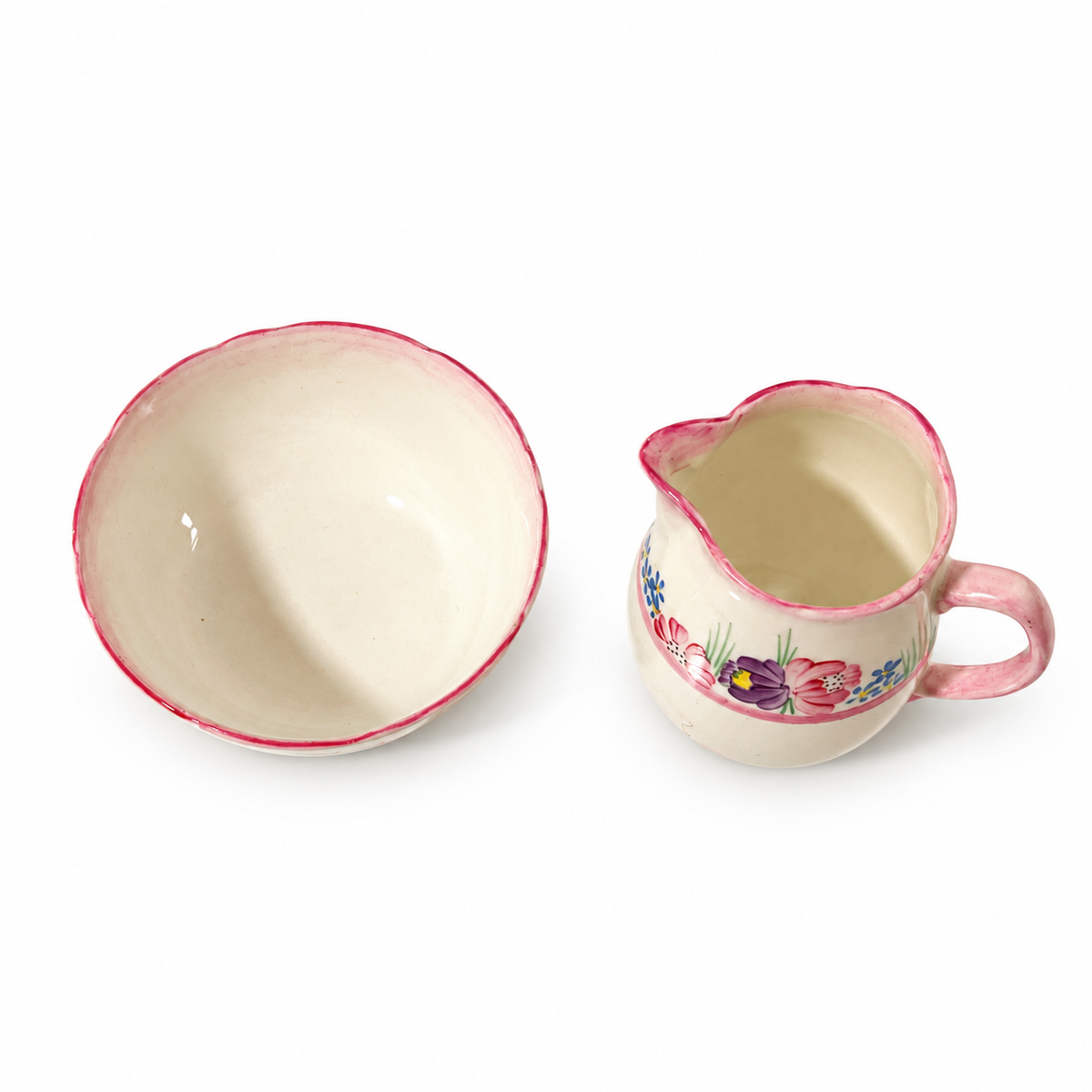 Vintage Sampson Smith Old Royal Open Cream & Sugar - London England