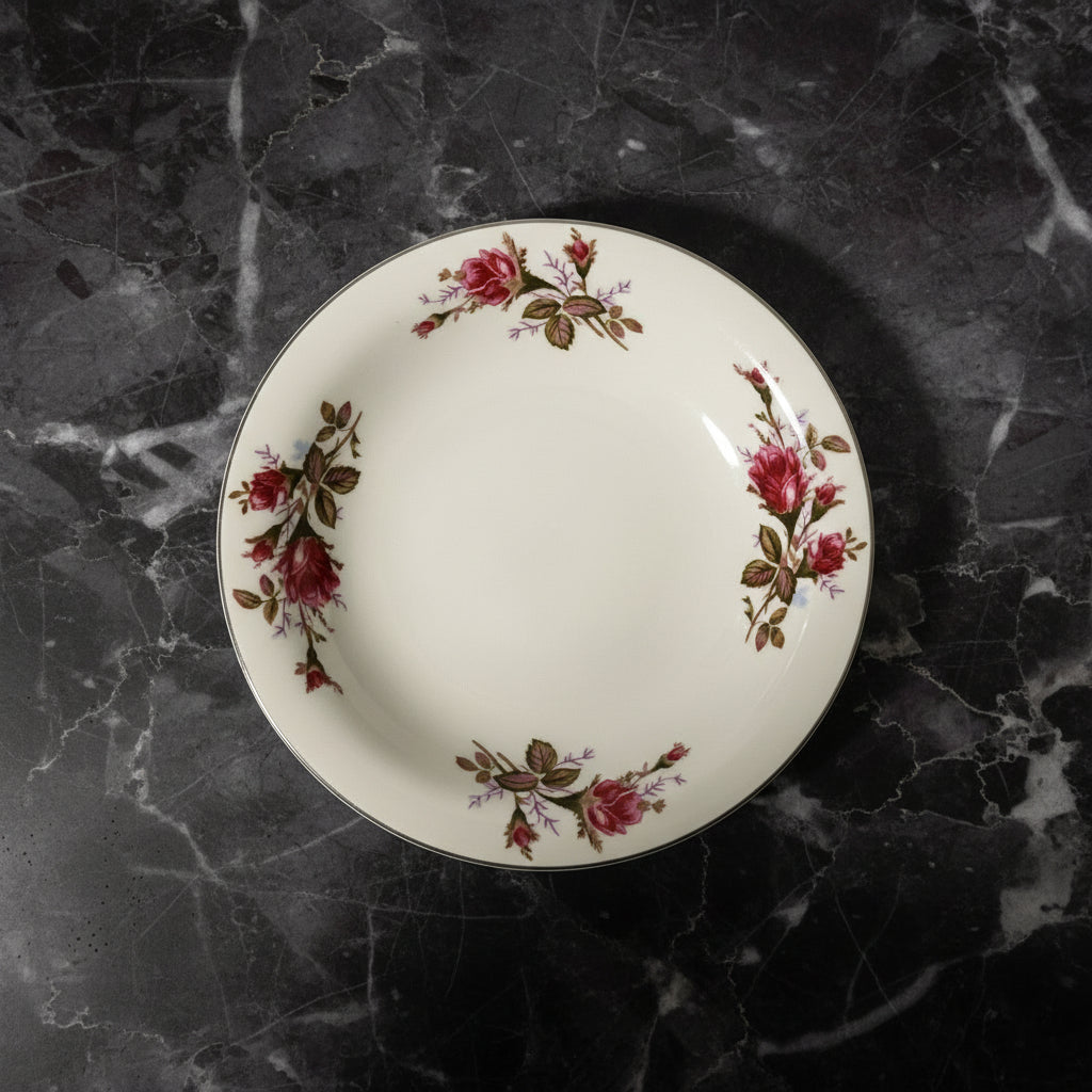 Vintage Sankyo Rose Pattern Bowls Japan - Set of 6