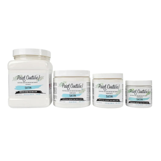 Paint Couture Satin Topcoat - Clear Water Based Sealer with Low VOC