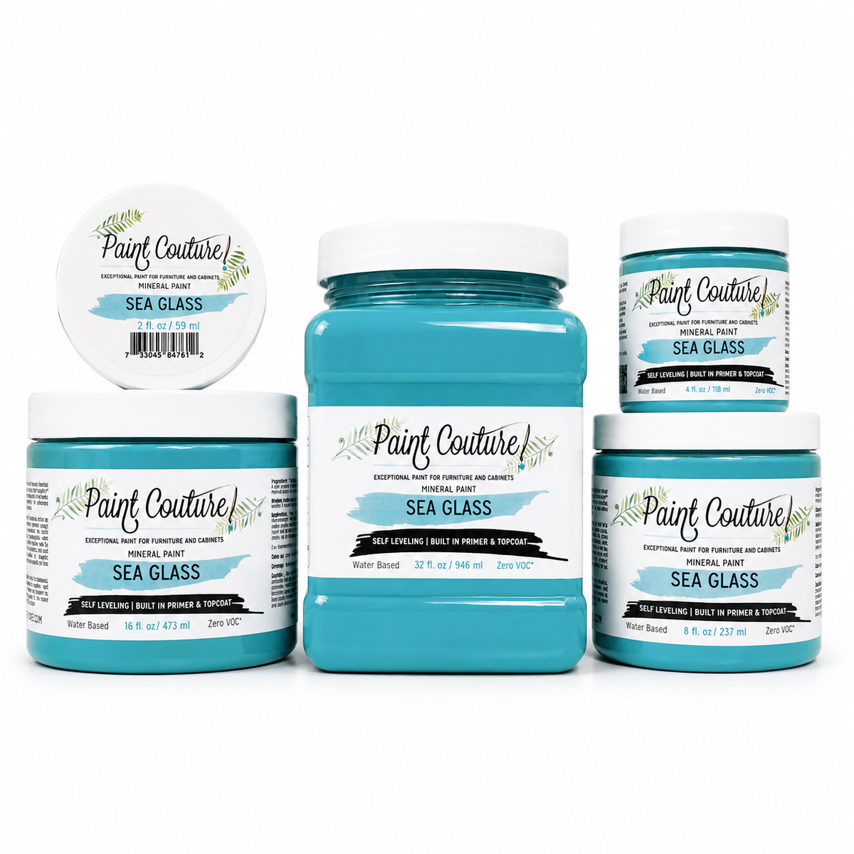 Paint Couture Sea Glass All in One Acrylic Mineral Paint VOC Free