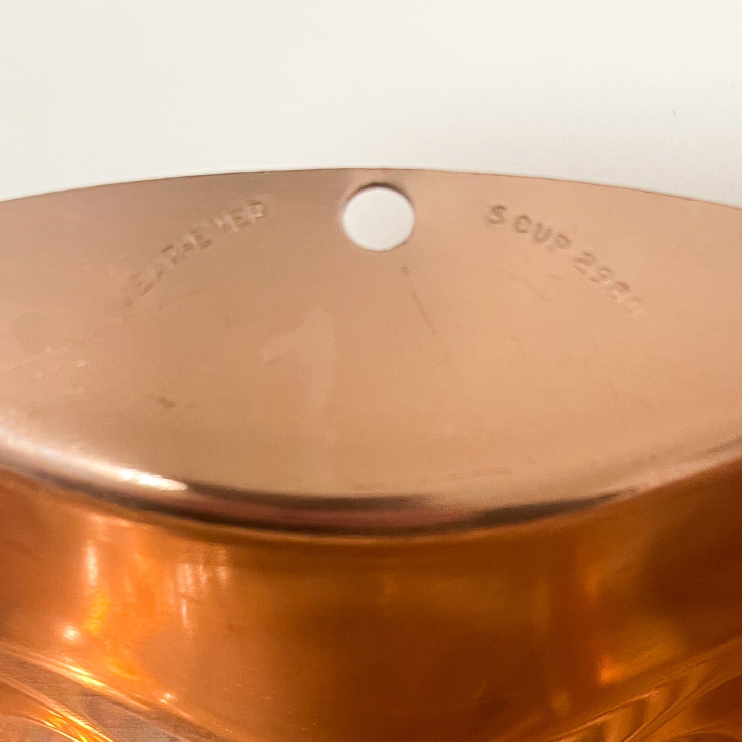 Vintage Wear-Ever Seashell Gelatin Mold #2980 - Copper Tone 6 Cup