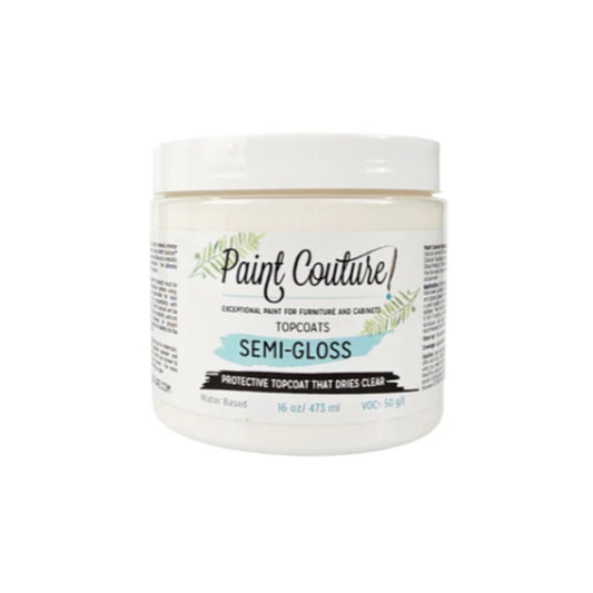 Paint Couture Semi-Gloss Topcoat - Water Based and Low VOC Sealer