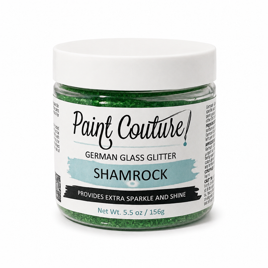 Shamrock Green Glass Glitter by Paint Couture - Imported & Authentic