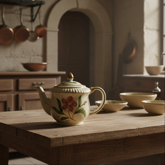 Floral Tea Pot by Shawnee Pottery USA