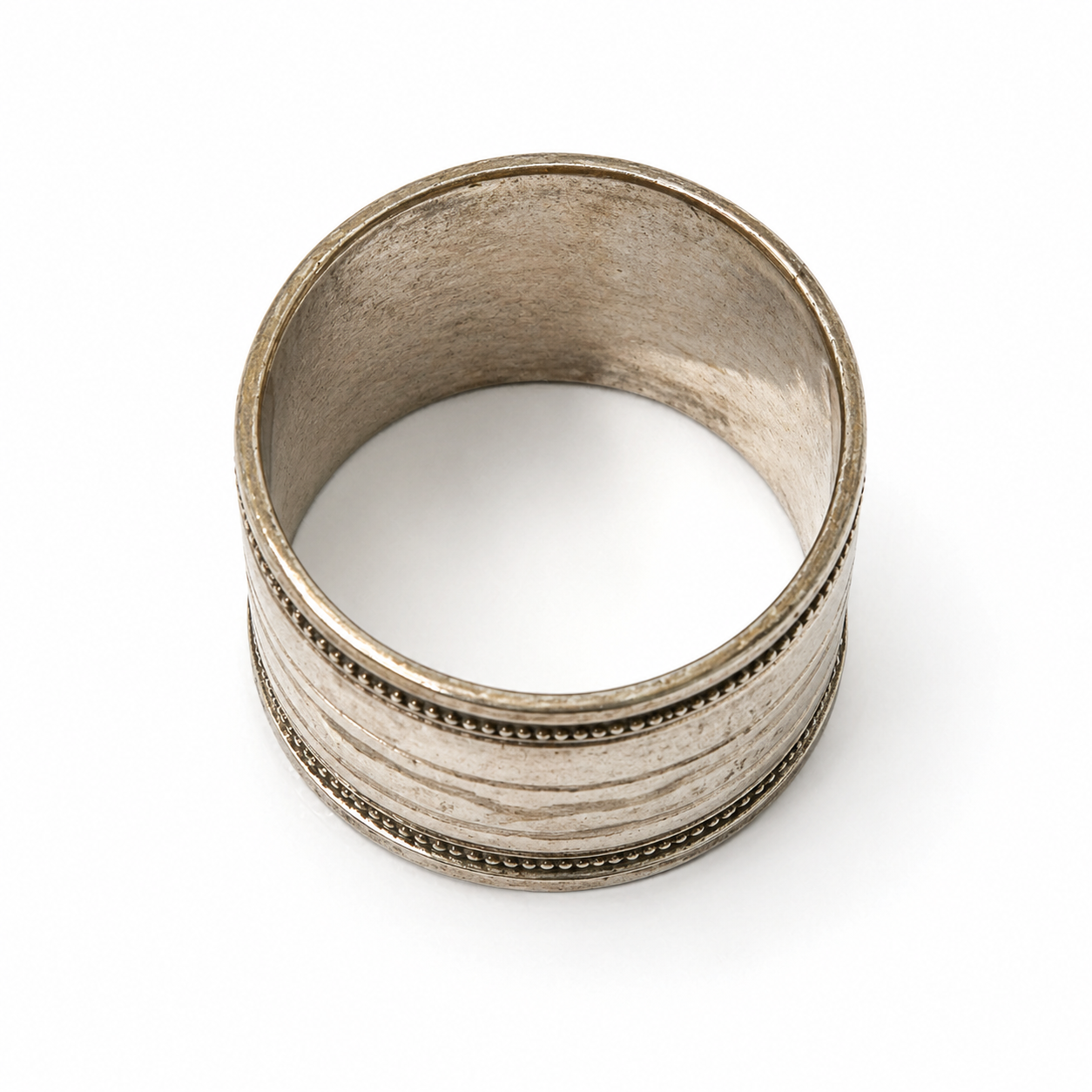Vintage Silverplate Napkin Ring with Elise Monogram & Scrollwork