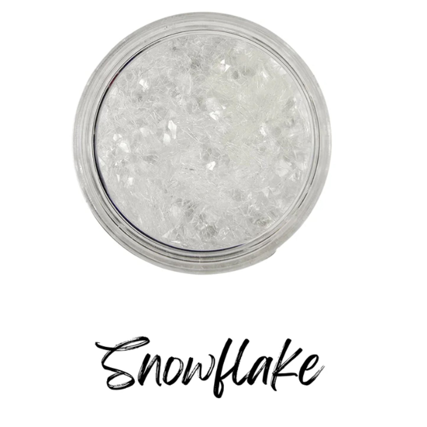 Paint Couture Snowflake Glass Glitter Flakes - Vintage Style Glitter