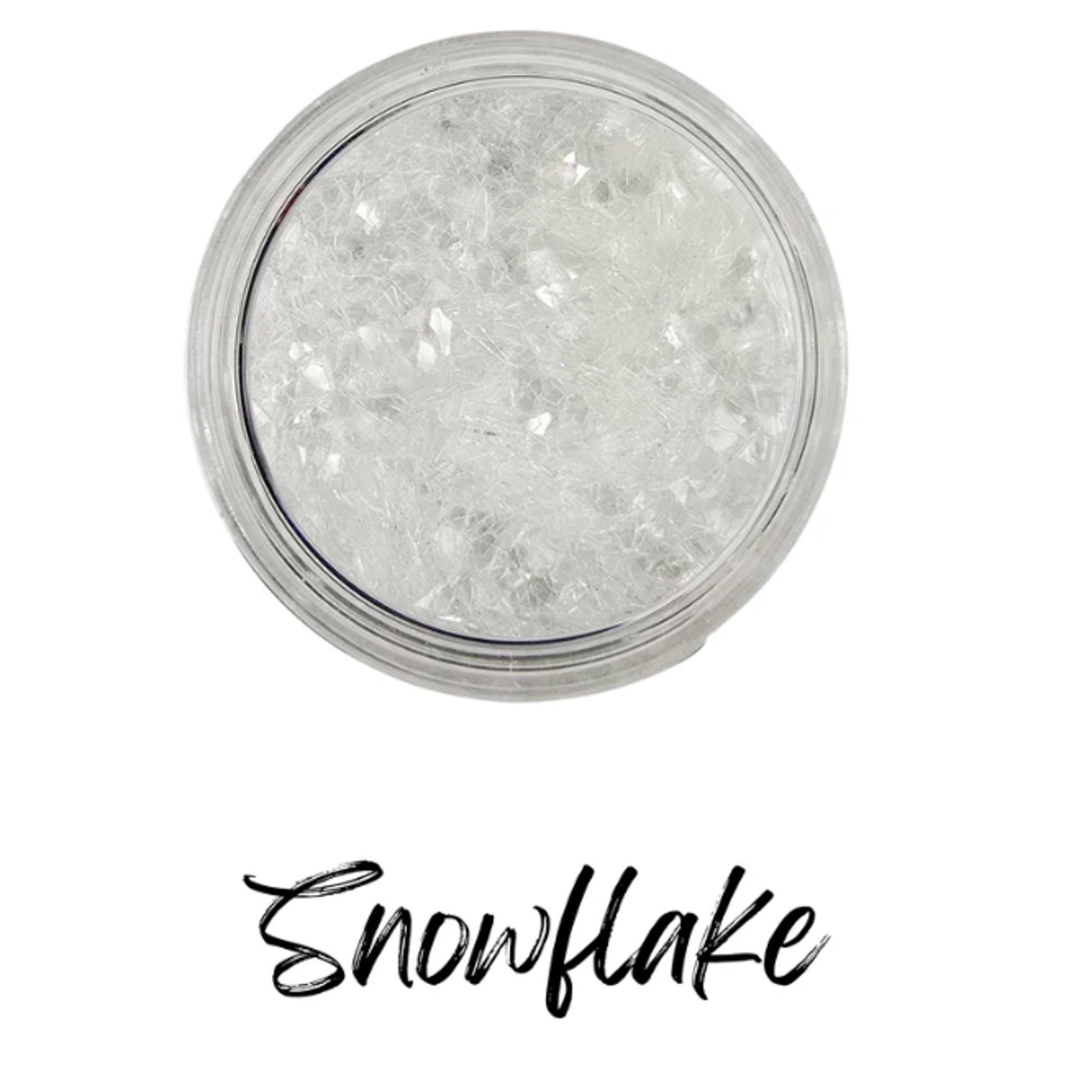 Paint Couture Snowflake Glass Glitter Flakes - Vintage Style Glitter