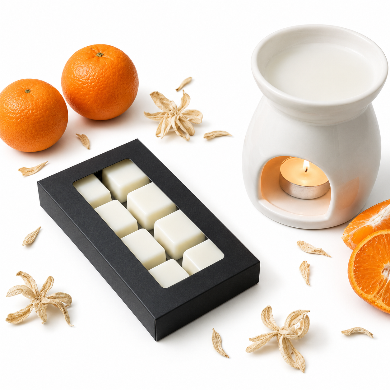 Solar Petals & Tangerine Soy Wax Melts - Citrus Floral Luxury Scent
