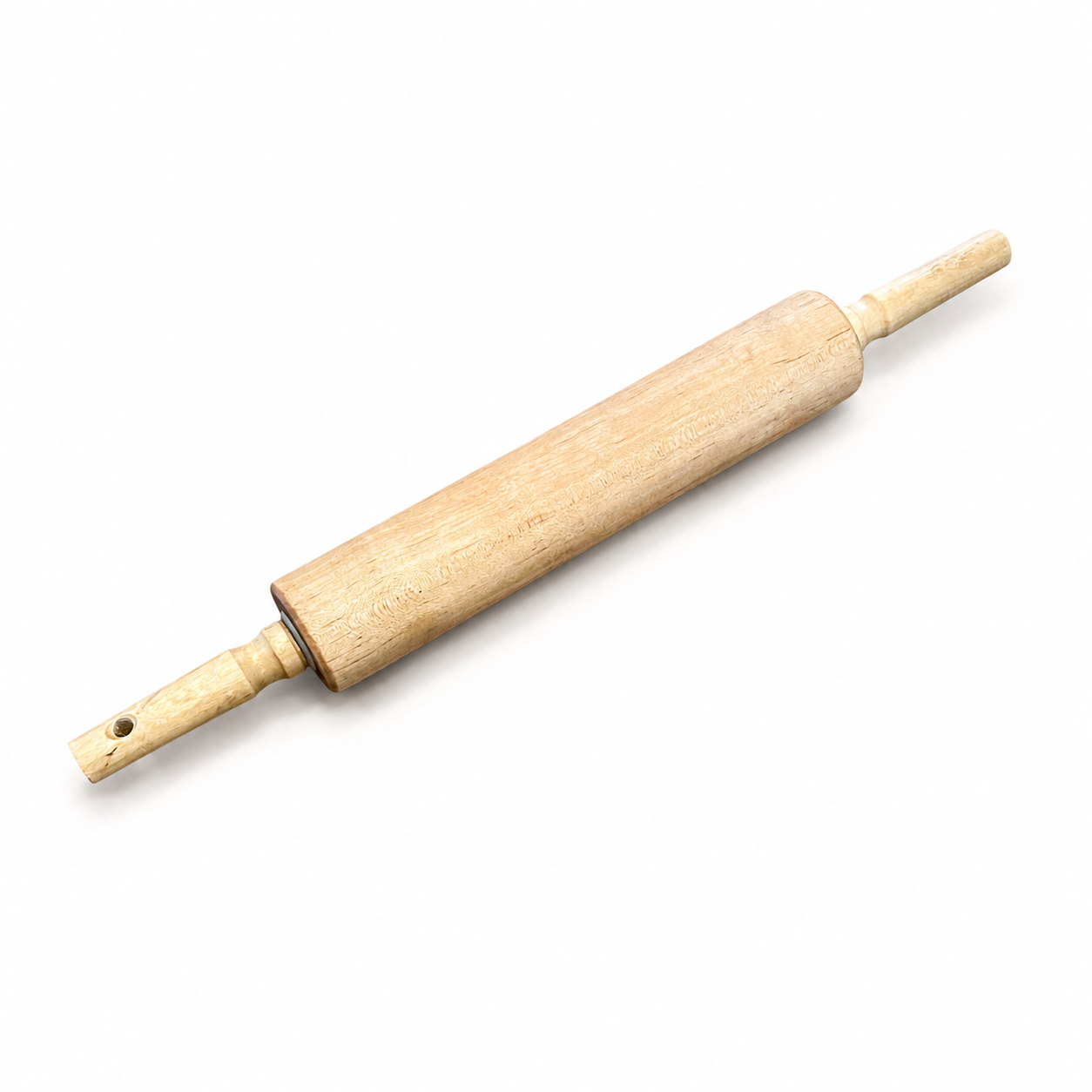 Solid Wood Rolling Pin 17.5” - Rustic Farmhouse Kitchen Baking Tool