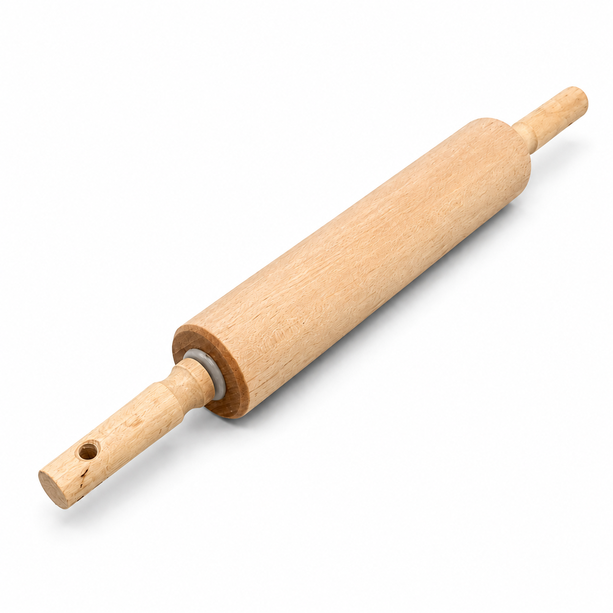 Solid Wood Rolling Pin 17.5” - Rustic Farmhouse Kitchen Baking Tool