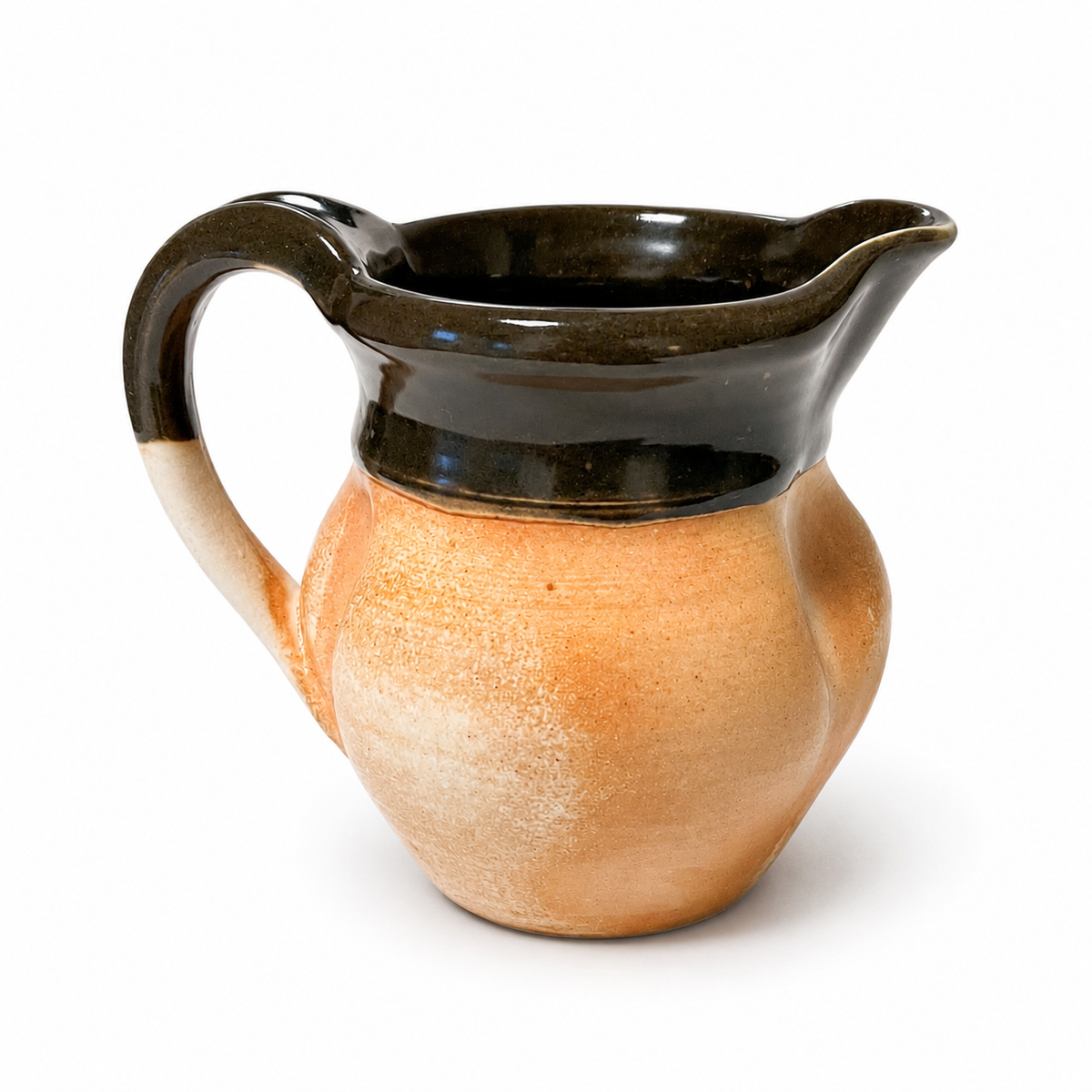 2003 Signed Art Pottery Pitcher - Rustic Handmade Vintage Stoneware