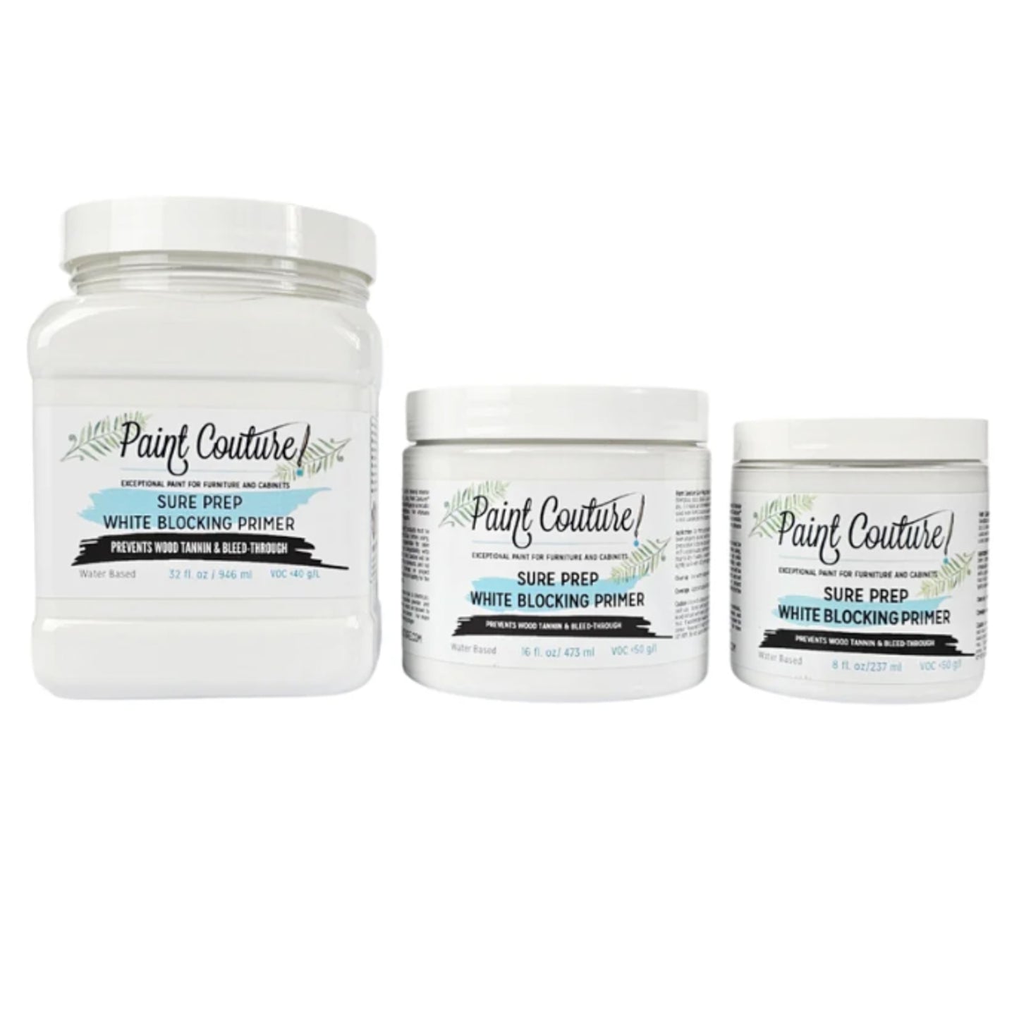 Paint Couture Sure Prep White Blocking Primer - Water-Based Prep