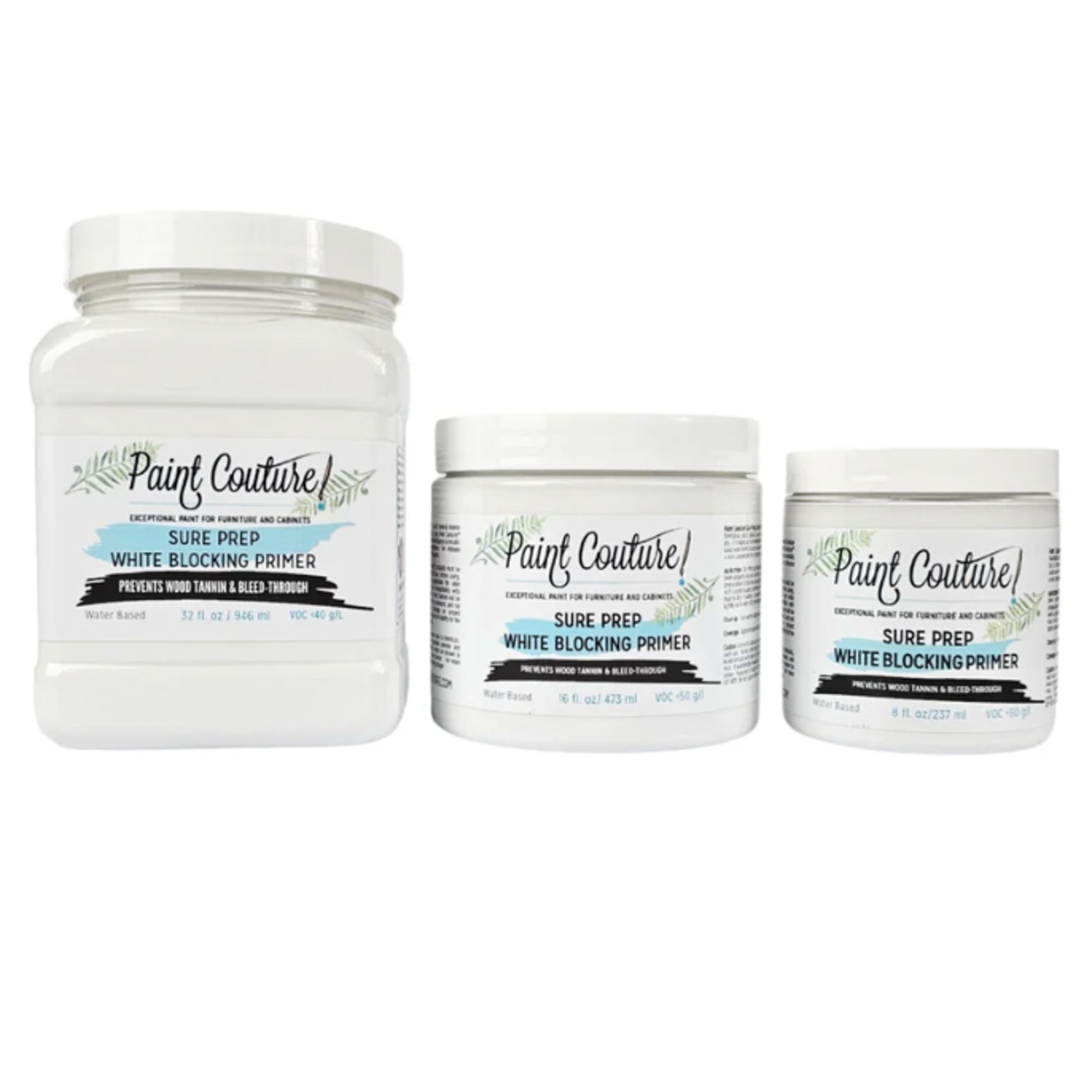 Paint Couture Sure Prep White Blocking Primer - Water-Based Prep