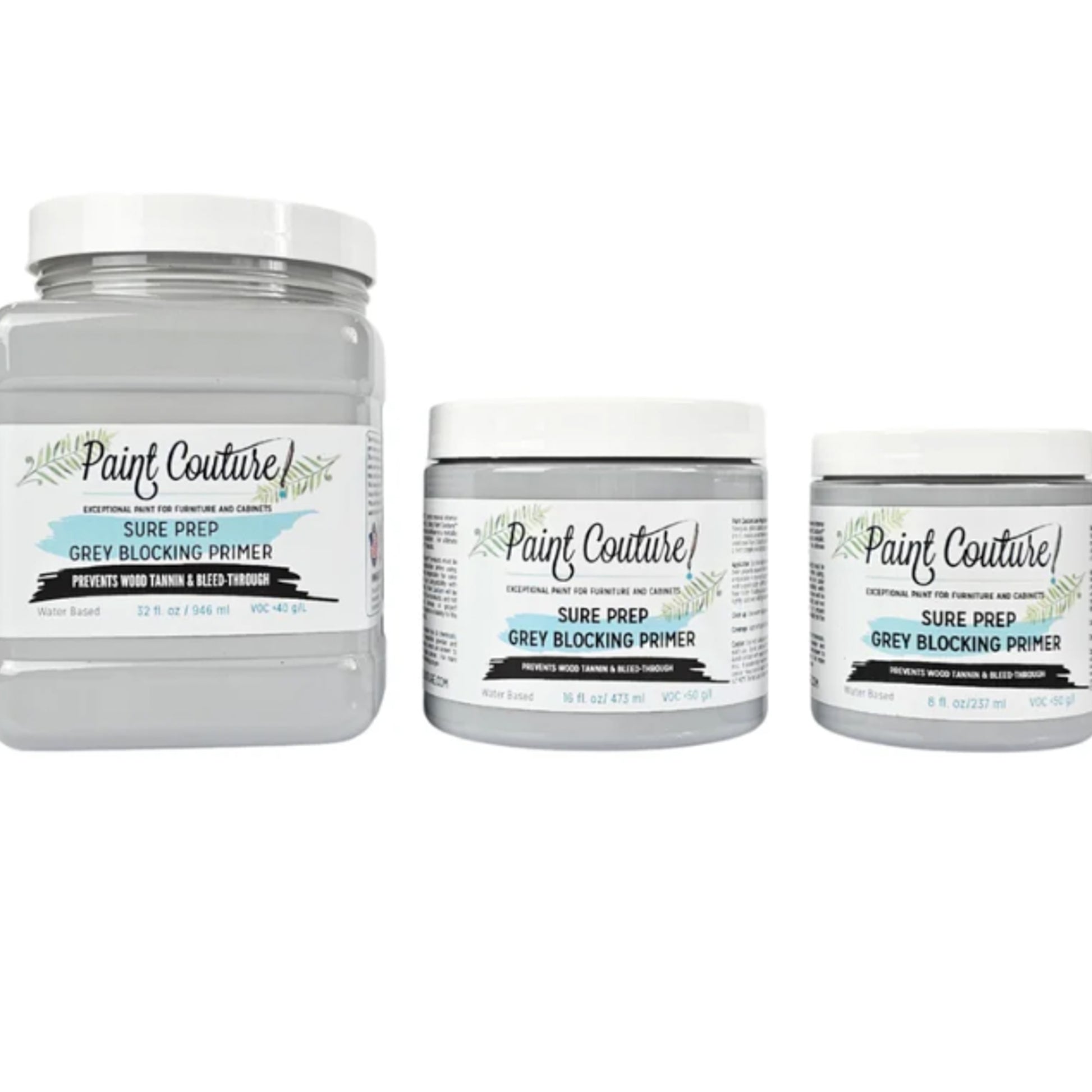Paint Couture Sure Prep White Blocking Primer - Water-Based Prep
